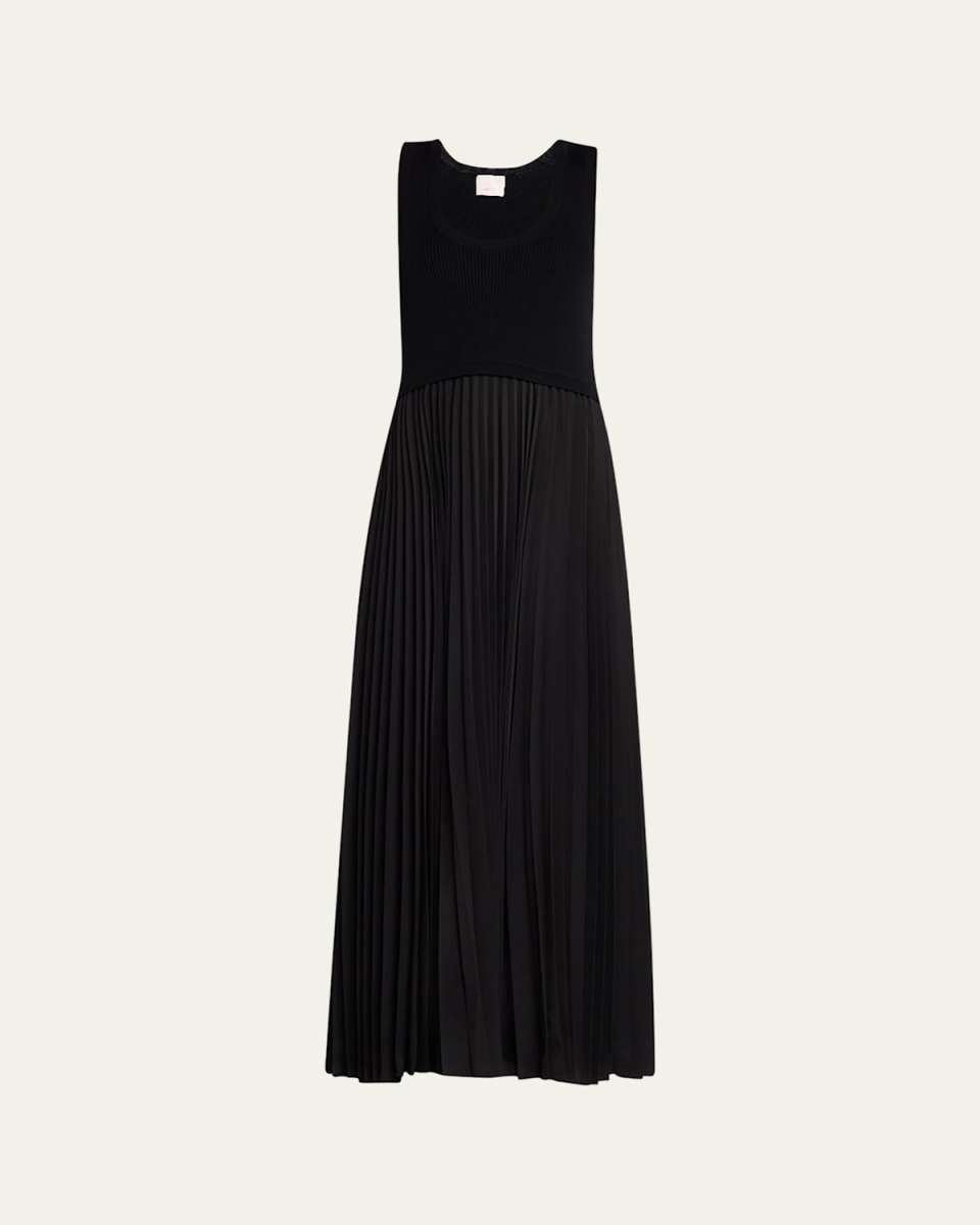 Parma Sleeveless Pleated Maxi Dress